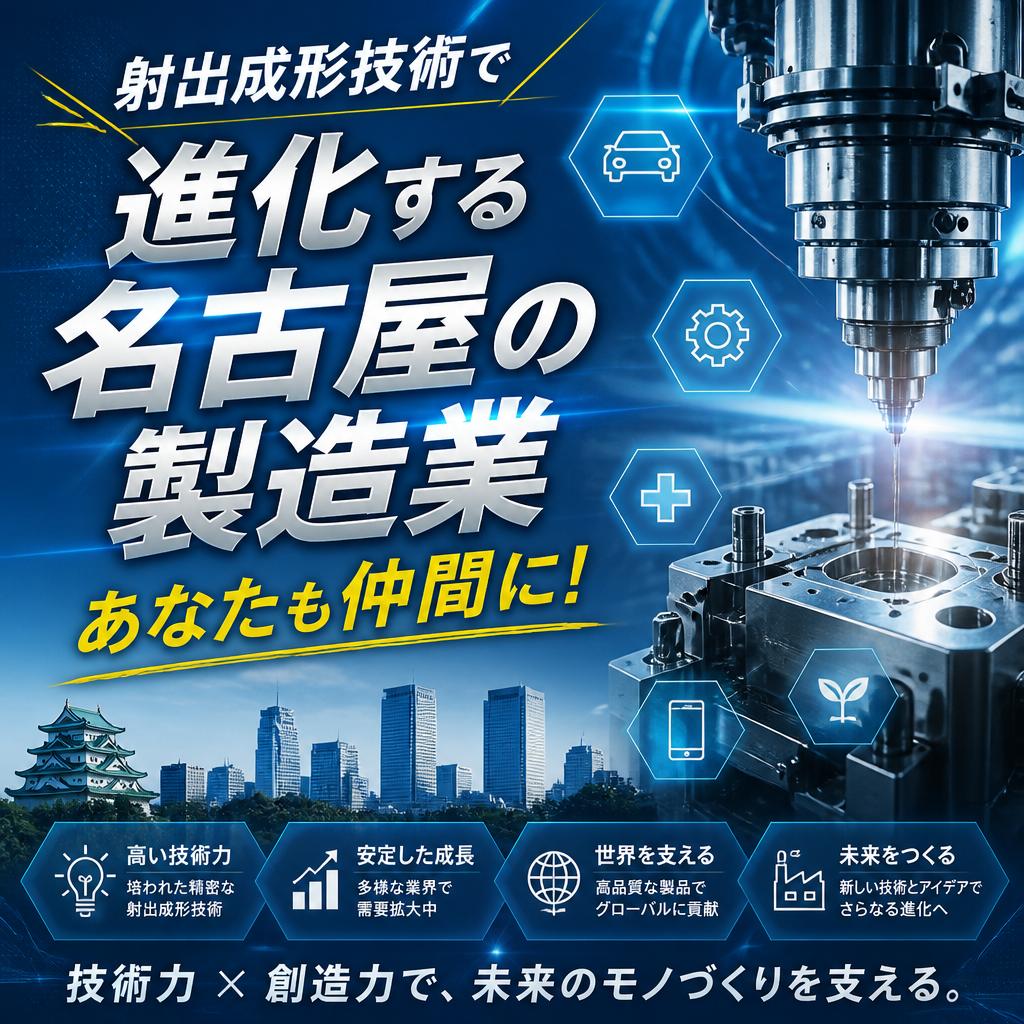 射出成形技術で進化する名古屋の製造業、あなたも仲間に！