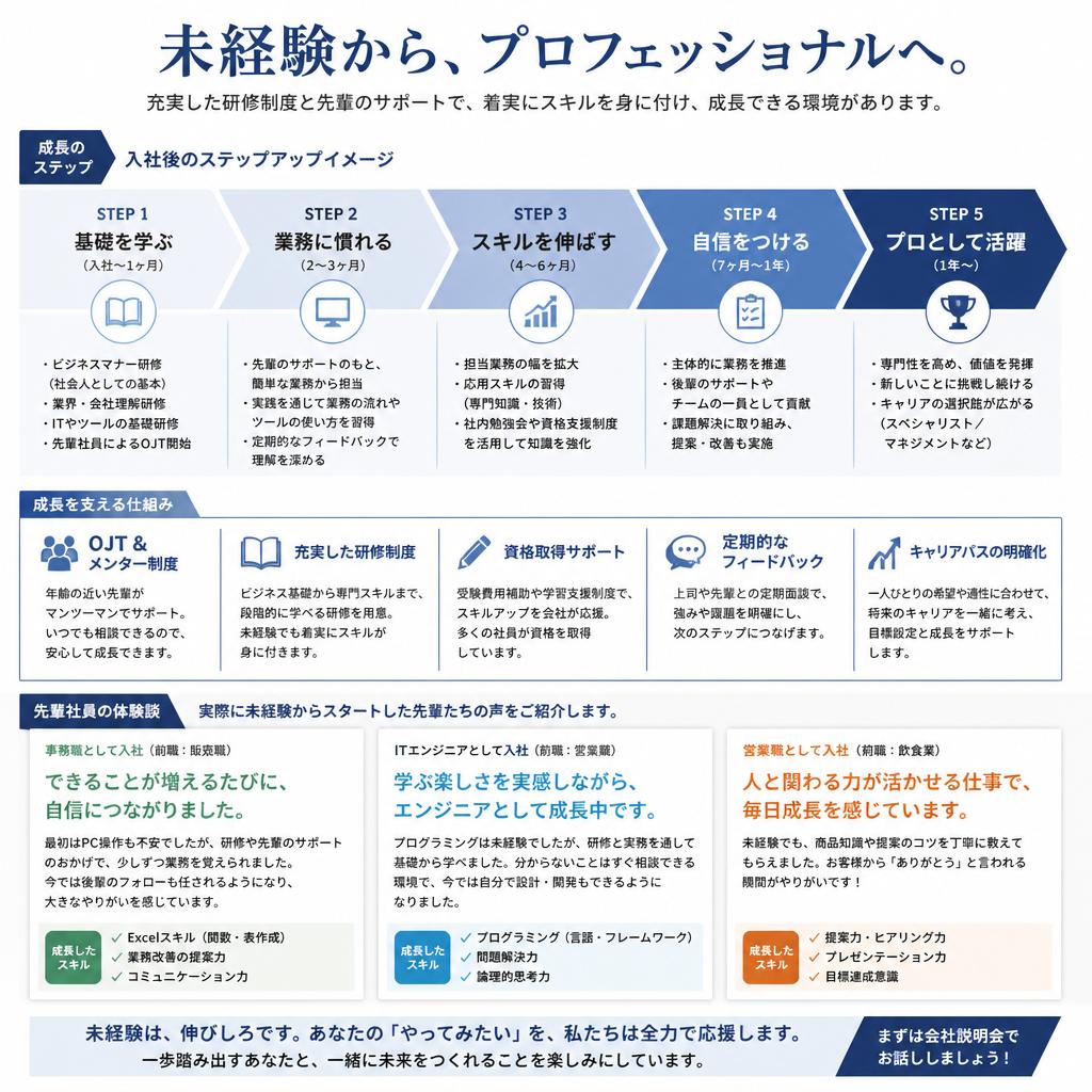 未経験からのスタート