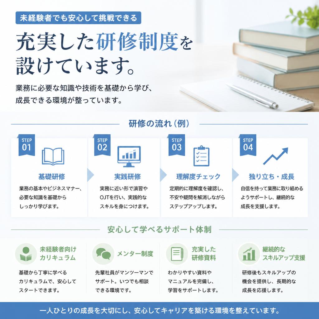 未経験者歓迎！道を切り開くチャンス