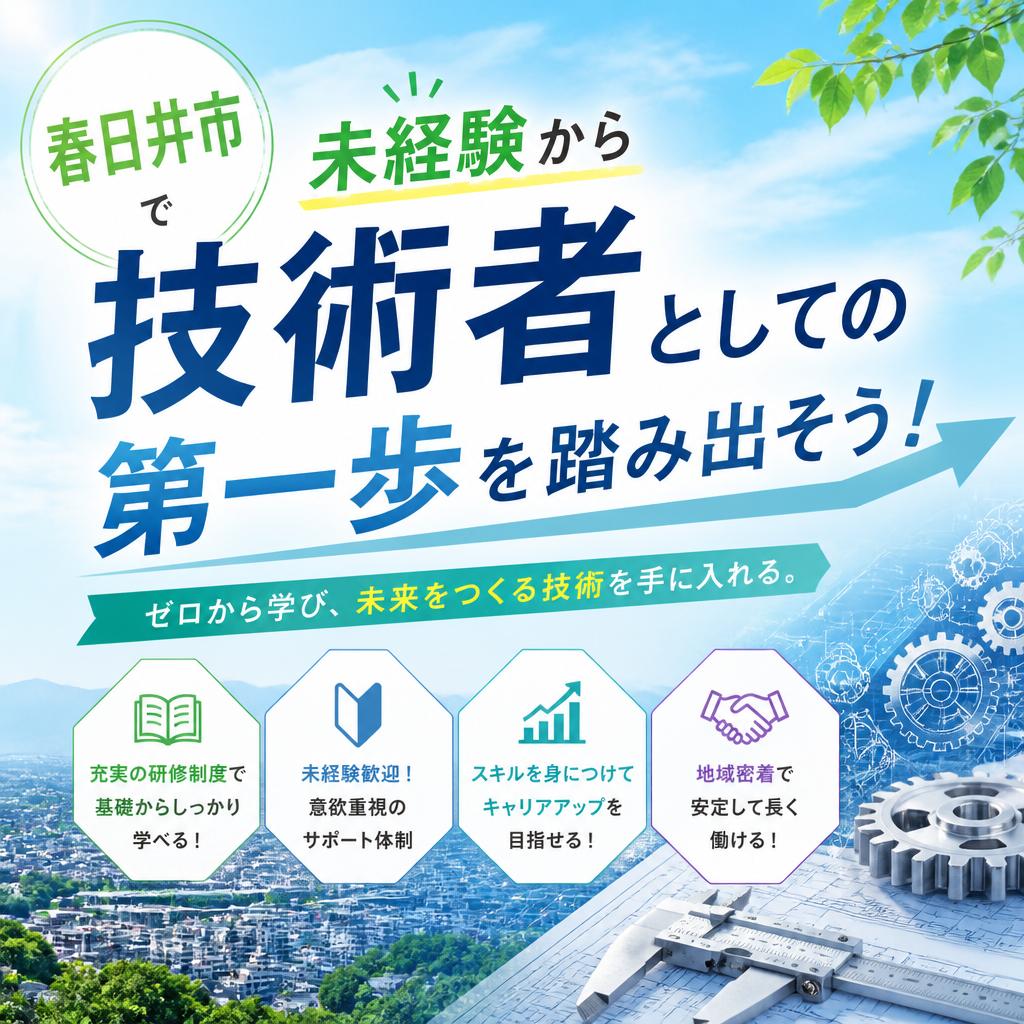 春日井市で未経験から技術者としての第一歩を踏み出そう！