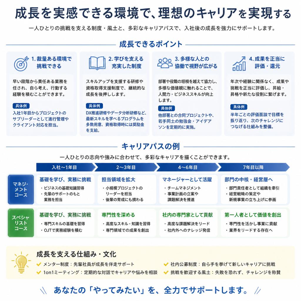 4. 成長とスキルアップの機会