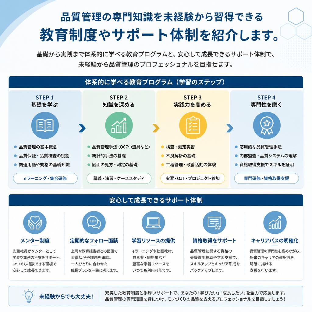 未経験者でも安心の教育制度