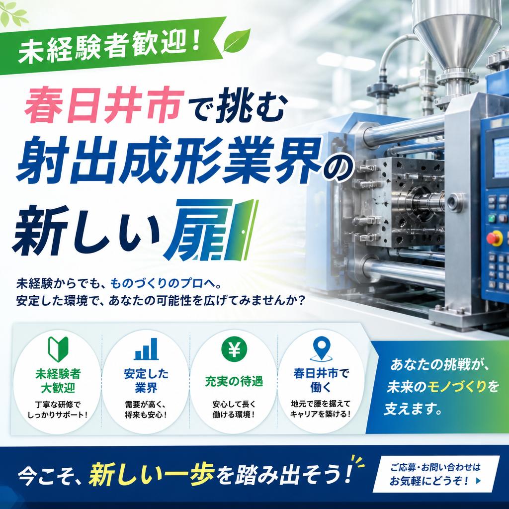 未経験者歓迎！春日井市で挑む射出成形業界の新しい扉