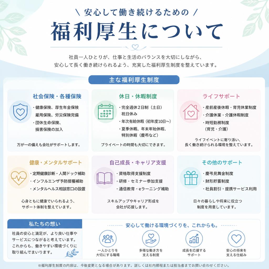 福利厚生の充実