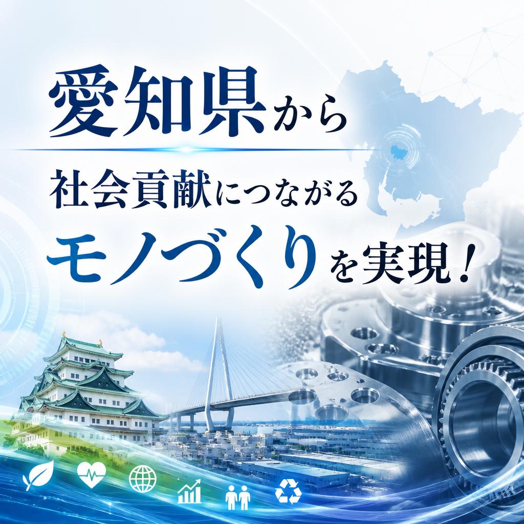 愛知県から社会貢献につながるモノづくりを実現！