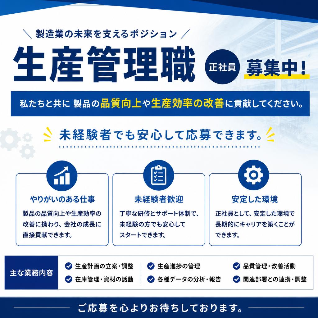 正社員募集！一緒に未来を切り拓こう
