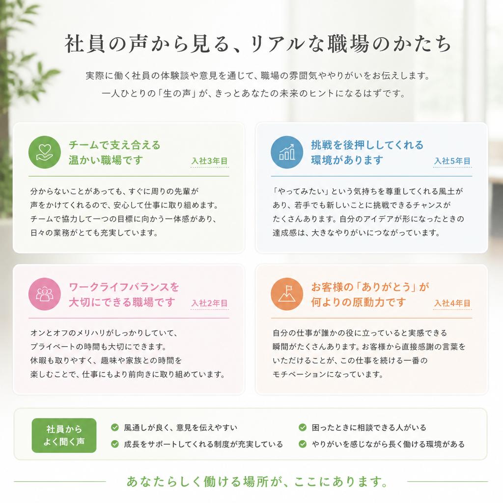 社員の声