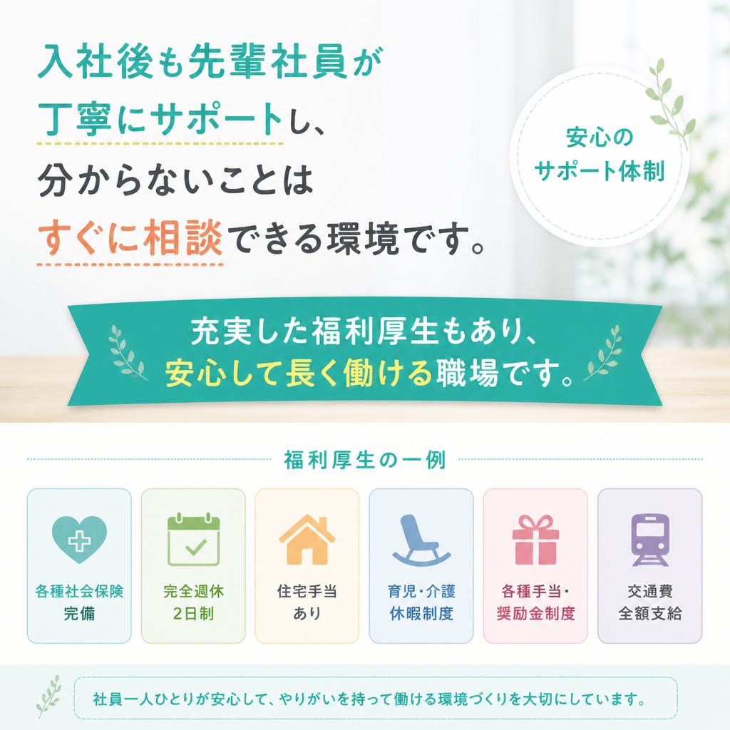充実したサポート体制